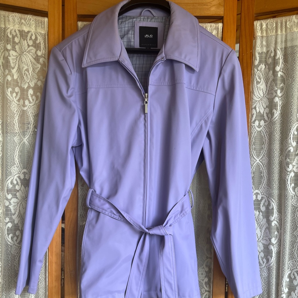 Light purple rain jacket